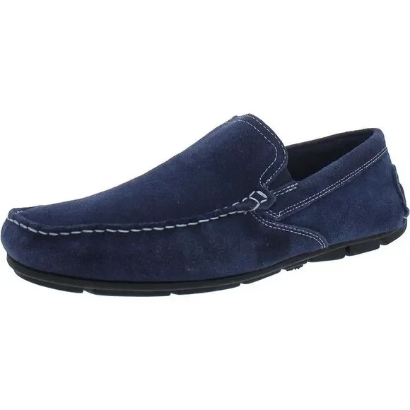 Giorgio Brutini Mens Manus Navy Suede Loafers NWOB - Picture 1 of 4